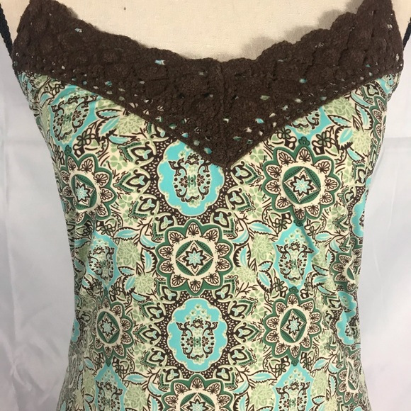 Lace trimmed, Multi-colored Tank Top - Picture 2 of 6